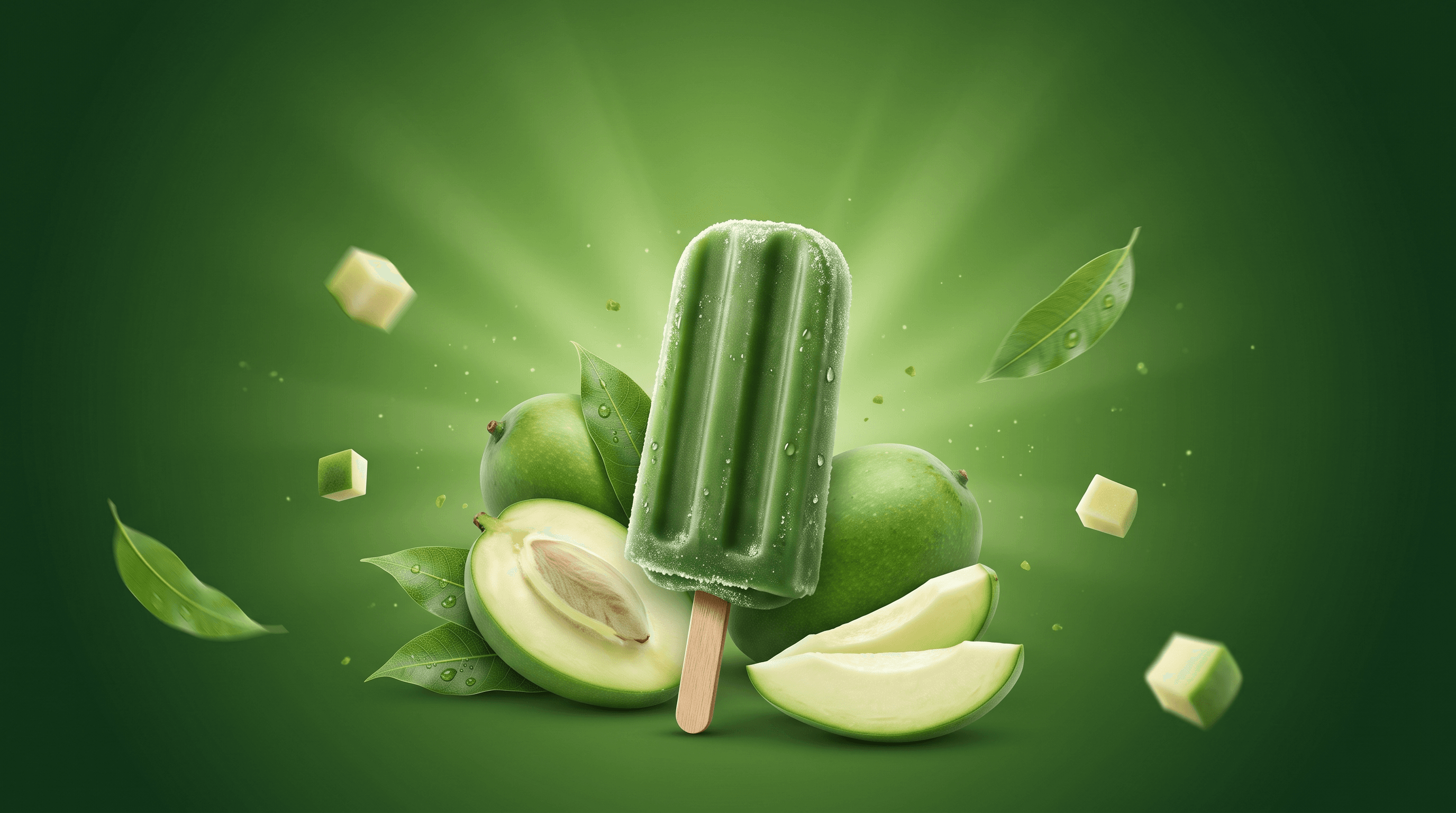 Kaccha aam candy with raw mango-inspired motifs